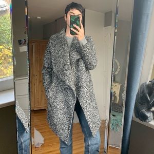 Grey Waterfall Coat